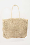Fame Flower Braided Tote Bag - Trendsi - Flyclothing LLC