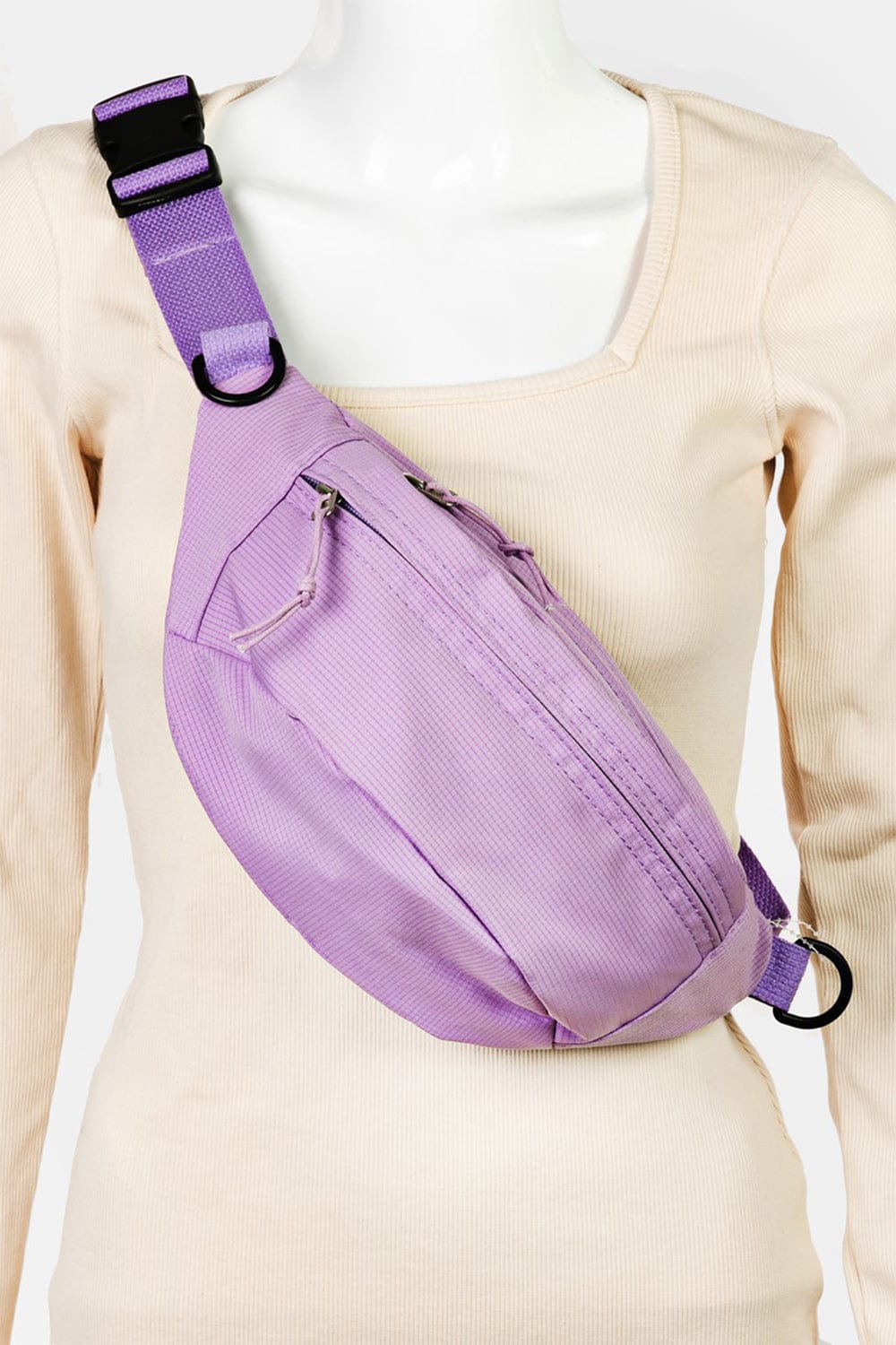 Fame Adjustable Strap Sling Bag - Trendsi