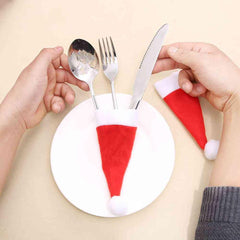 20-Piece Christmas Hat Cutlery Holders - Trendsi