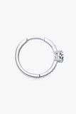 Carry Your Love 1 Carat Moissanite Platinum-Plated Earrings - Trendsi