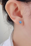 Opal Turtle 925 Sterling Silver Stud Earrings - Trendsi