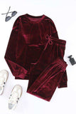 Long Sleeve Top and Pants Lounge Set - Trendsi - Flyclothing LLC
