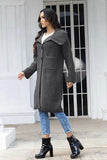 Pocketed Button Up Collared Neck Cardigan - Trendsi
