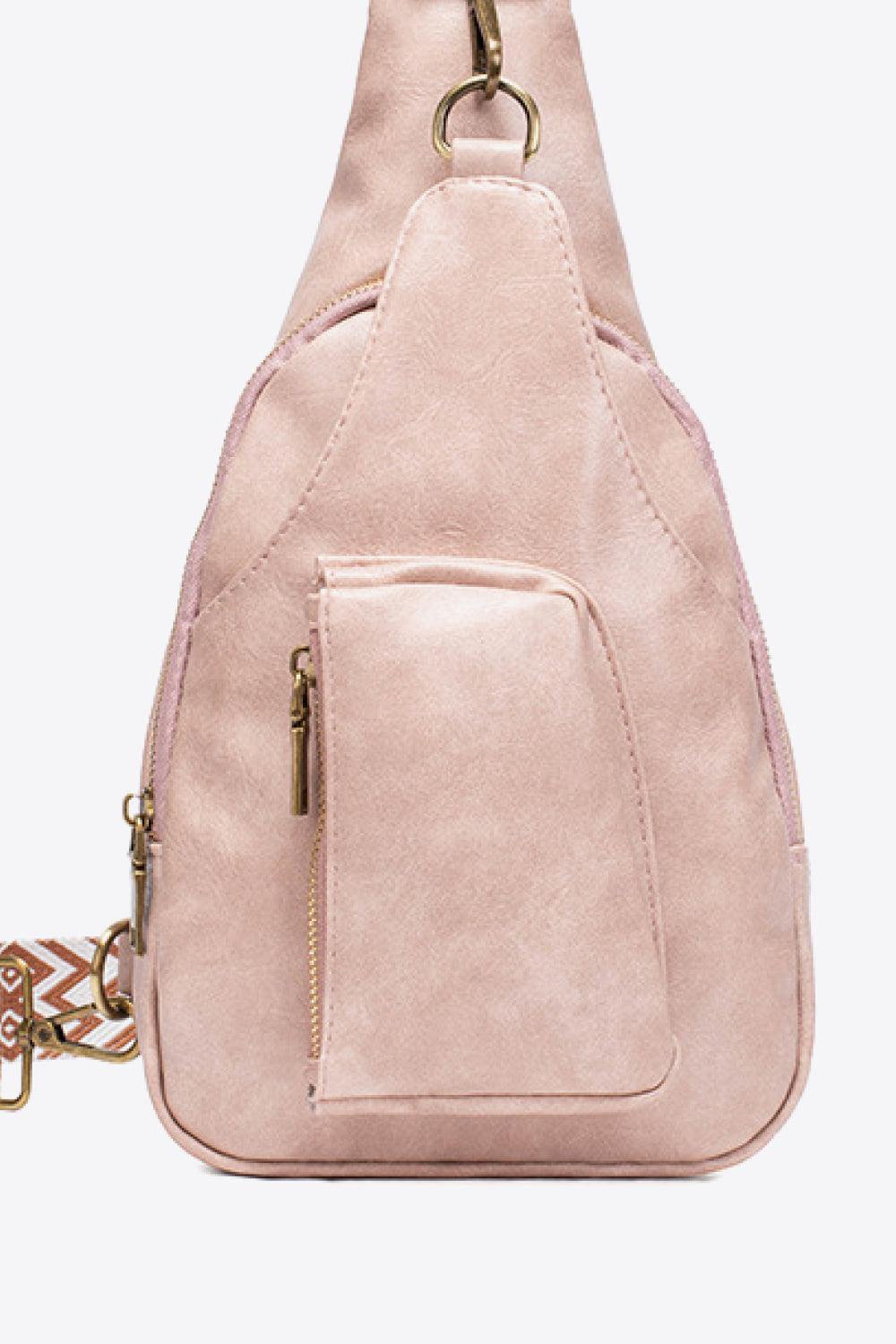 All The Feels PU Leather Sling Bag - Trendsi