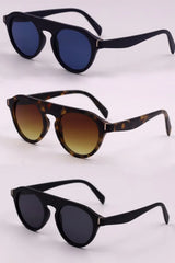 3-Piece Round Polycarbonate Full Rim Sunglasses - Trendsi - Flyclothing LLC
