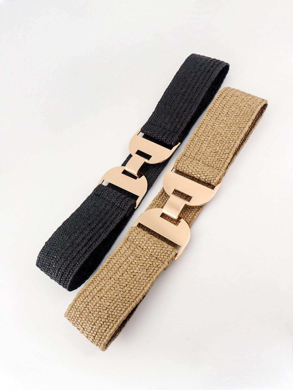 Alloy Buckle Elastic Belt - Trendsi - Flyclothing LLC