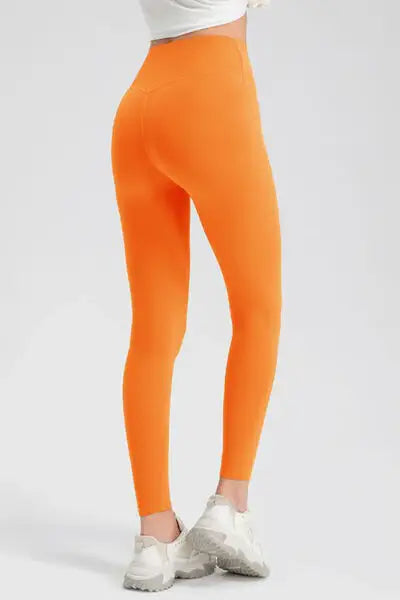 High Waist Skinny Active Pants - Trendsi - Flyclothing LLC
