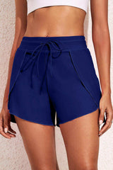Drawstring Waist Swim Shorts - Trendsi - Flyclothing LLC