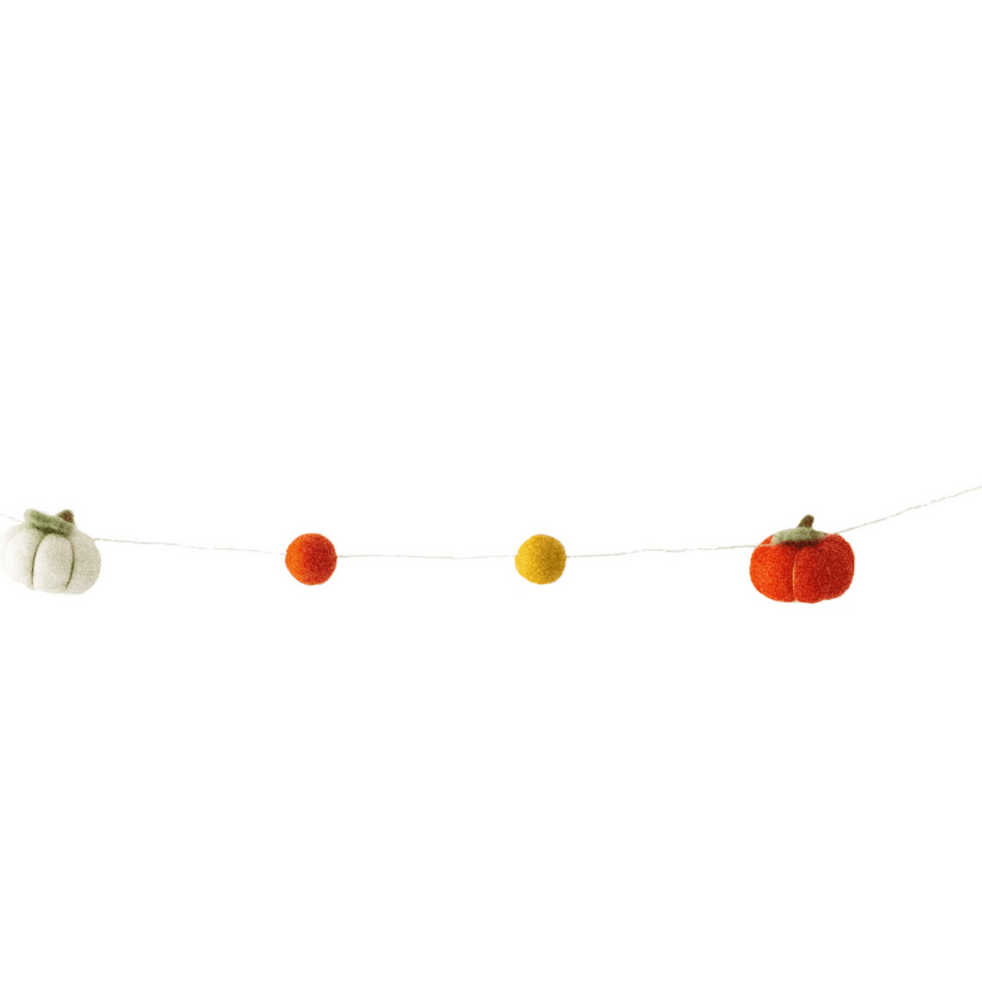 Hand Felted Garland: Pumpkins - Global Groove - Global Groove