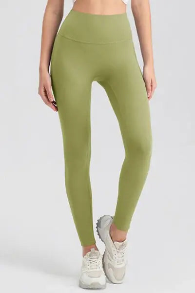 High Waist Skinny Active Pants - Trendsi - Flyclothing LLC