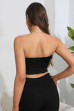Heart Spider Web Graphic Tube Top - Trendsi