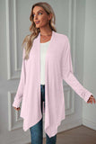 Open Front Long Sleeve Cardigan - Trendsi - Flyclothing LLC