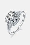 3 Carat Moissanite Halo Ring - Trendsi
