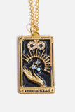 Tarot Card Pendant Stainless Steel Necklace - Trendsi - Flyclothing LLC