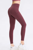 Wide Waistband Slim Fit Long Sports Pants with Pocket - Trendsi - Flyclothing LLC