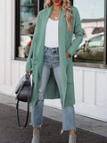 Open Front Dropped Shoulder Outerwear - Trendsi