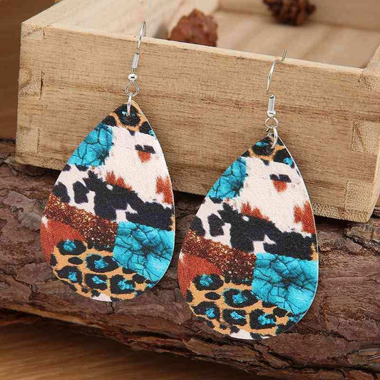 Teardrop Alloy Earrings - Trendsi - Flyclothing LLC