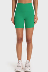 Staying Cozy Wide Waistband Biker Shorts - Trendsi - Flyclothing LLC