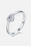 Moissanite 925 Sterling Silver Solitaire Ring - Trendsi - Flyclothing LLC