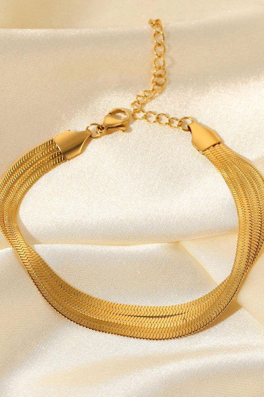 Triple-Layered Snake Chain Bracelet - Flyclothing LLC
