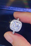 3 Carat Moissanite 925 Sterling Silver Square Ring - Trendsi - Flyclothing LLC
