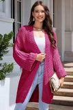 Open Front Longline Cardigan - Trendsi - Flyclothing LLC