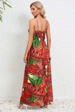 Printed Surplice Maxi Cami Dress - Trendsi - Flyclothing LLC