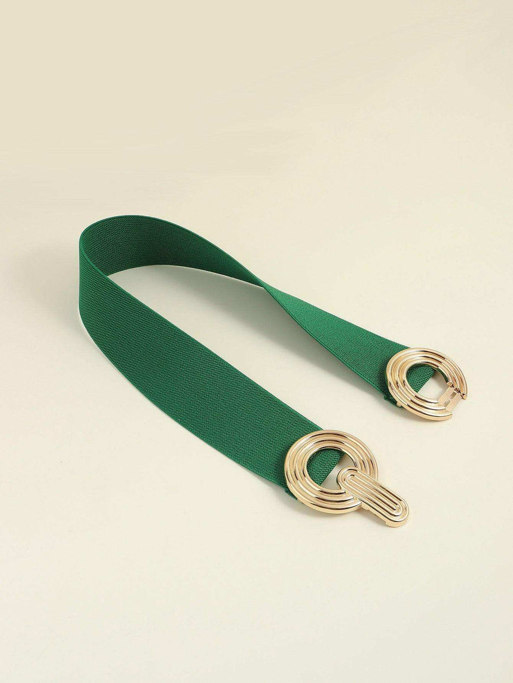 Geometric Buckle Elastic Wide Belt - Trendsi - Flyclothing LLC