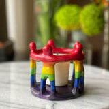 Rainbow Circle of Friends Painted Sculpture, 3 to 3.5-inch - SMOLArt