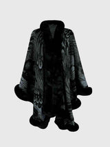 Printed Open Front Poncho - Trendsi - Flyclothing LLC