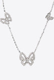 Moissanite Butterfly Shape Necklace - Trendsi