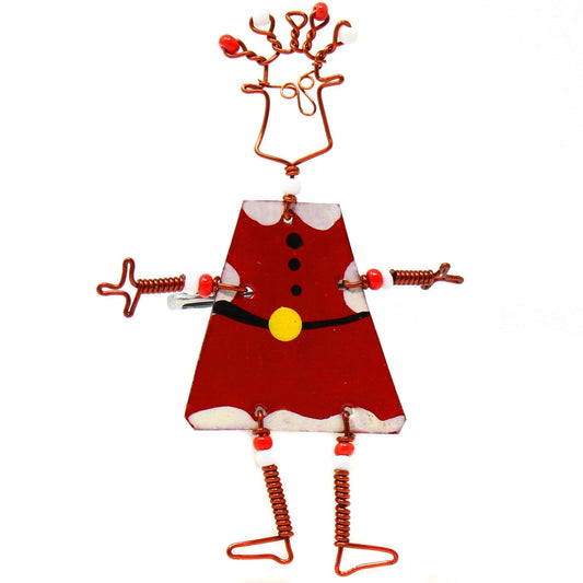 Dancing Girl Santa Pin - Creative Alternatives - Creative Alternatives