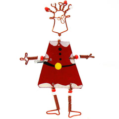 Dancing Girl Santa Pin - Creative Alternatives - Creative Alternatives