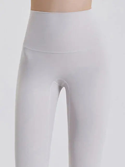 Wide Waistband Sports Leggings - Trendsi - Flyclothing LLC