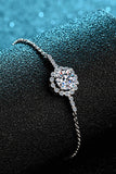 1 Carat Moissanite Chain Bracelet - Trendsi
