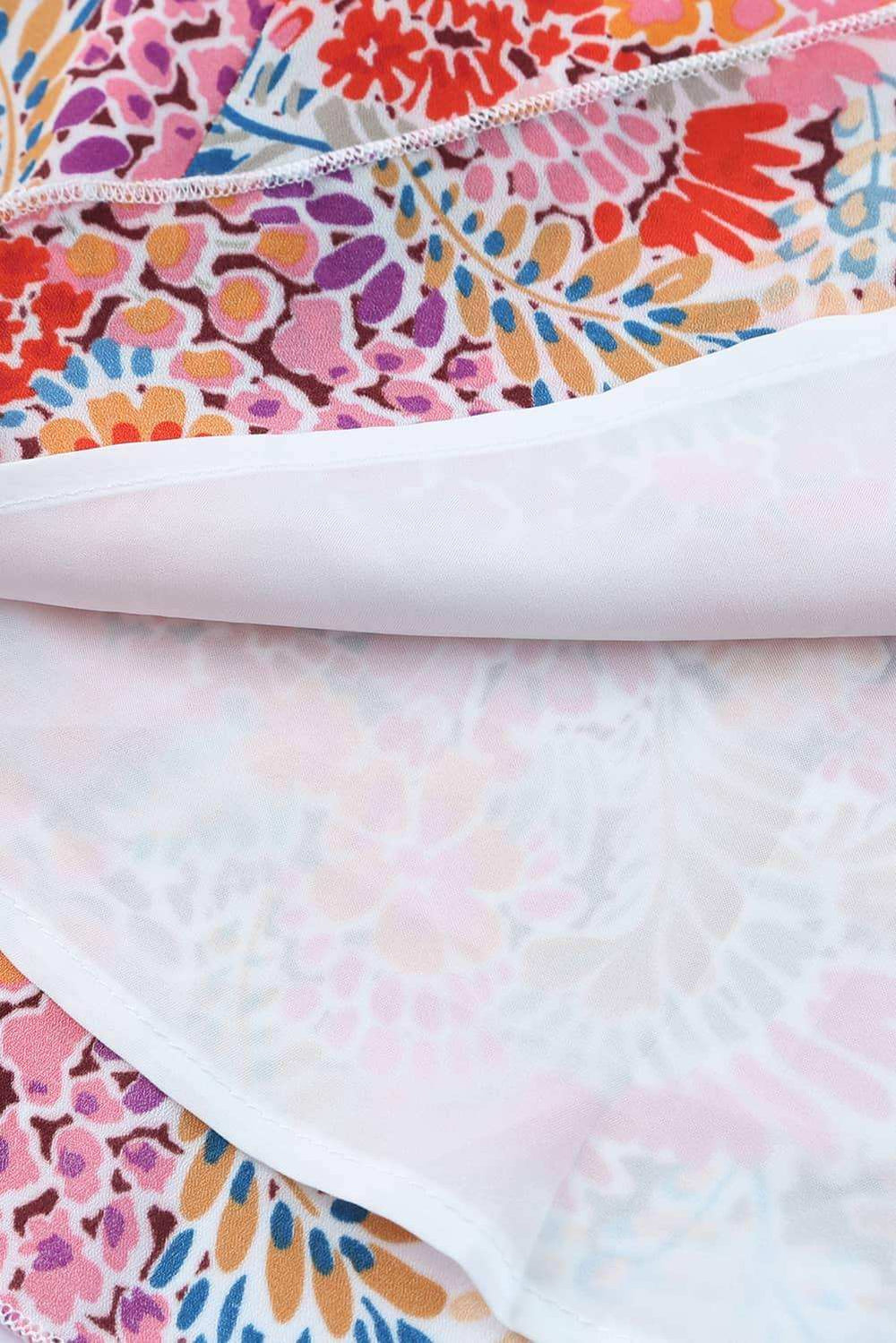 Floral Mock Neck Tank Top - Trendsi - Flyclothing LLC