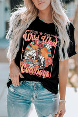 WILD WEST COWBOYS Graphic Tee Shirt - Flyclothing LLC