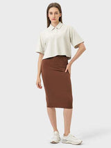 Slit Wrap Active Skirt - Trendsi - Flyclothing LLC