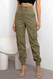 High Waist Cargo Pants - Trendsi - Flyclothing LLC