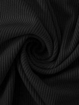 Ribbed Slit Single Shoulder Wrap Dress - Trendsi - Flyclothing LLC