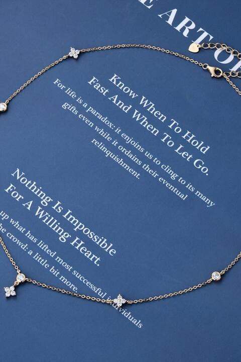 Moissanite 925 Sterling Silver Necklace - Trendsi - Flyclothing LLC