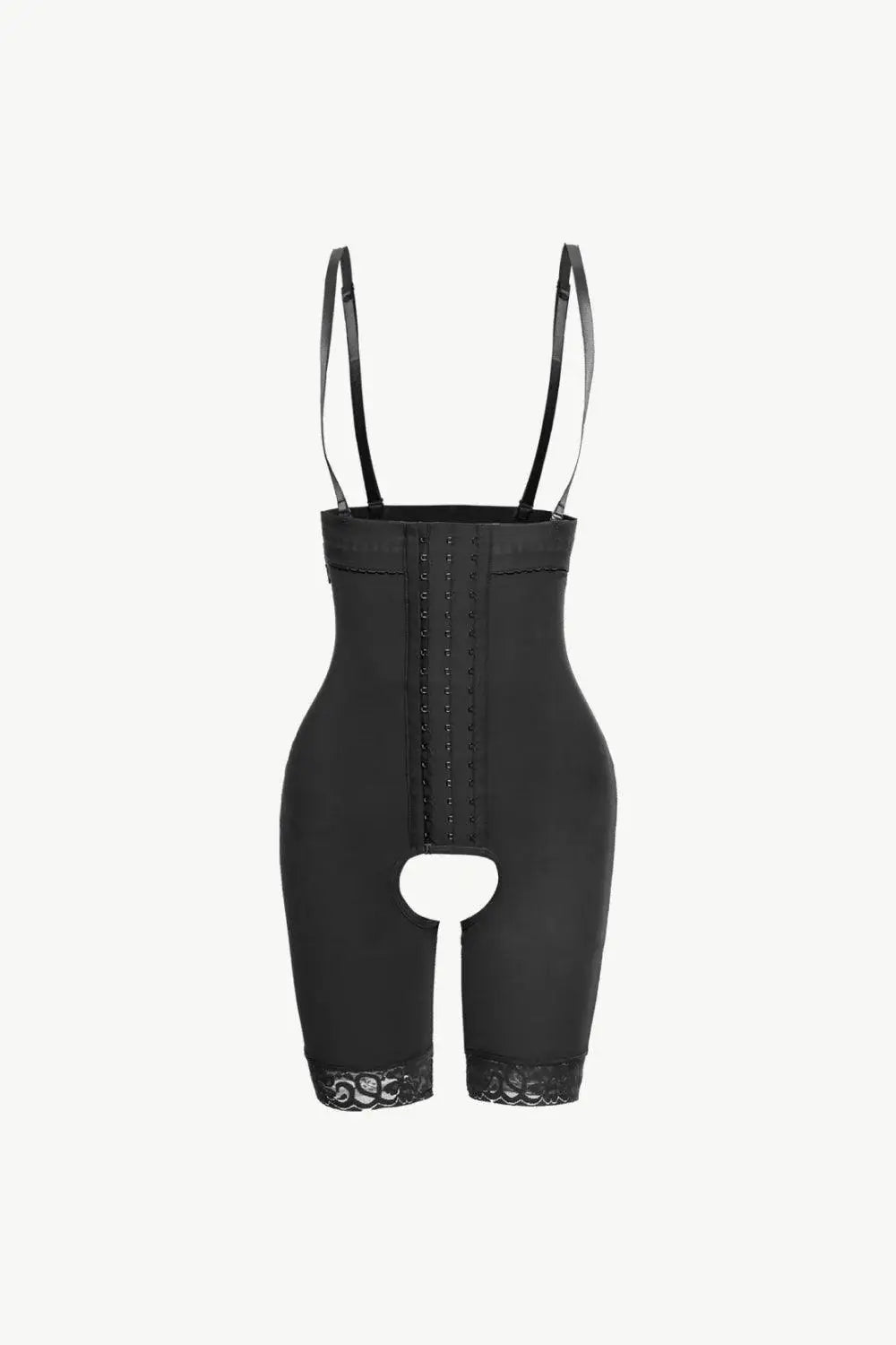 Full Size Hook-and-Eye Lace Trim Shaping Bodysuit - Trendsi - Flyclothing LLC