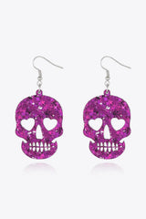 Acrylic Skull Drop Earrings - Trendsi - Flyclothing LLC