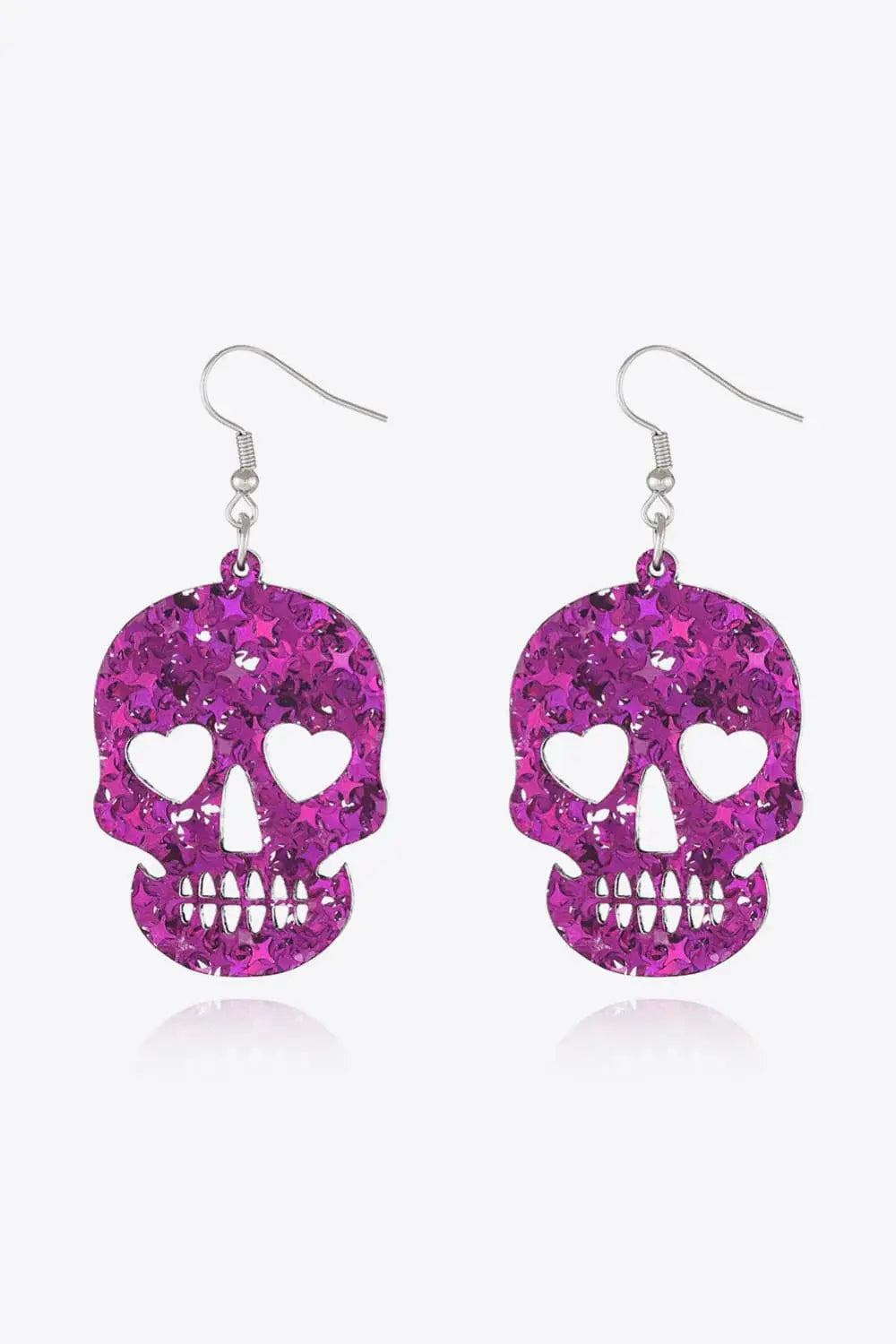 Acrylic Skull Drop Earrings - Trendsi - Flyclothing LLC
