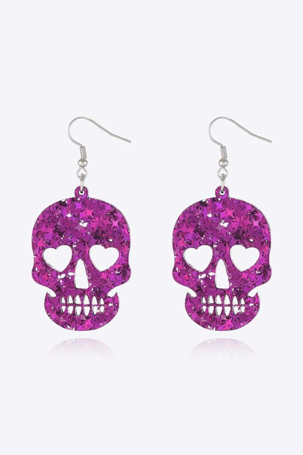 Acrylic Skull Drop Earrings - Trendsi - Flyclothing LLC