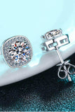 Let Me Love You 1 Carat Moissanite Stud Earrings - Trendsi - Flyclothing LLC