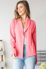 Heimish Open Front Long Sleeve Blazer - Trendsi - Flyclothing LLC