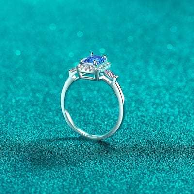 1 Carat Moissanite 925 Sterling Silver Ring - Trendsi - Flyclothing LLC