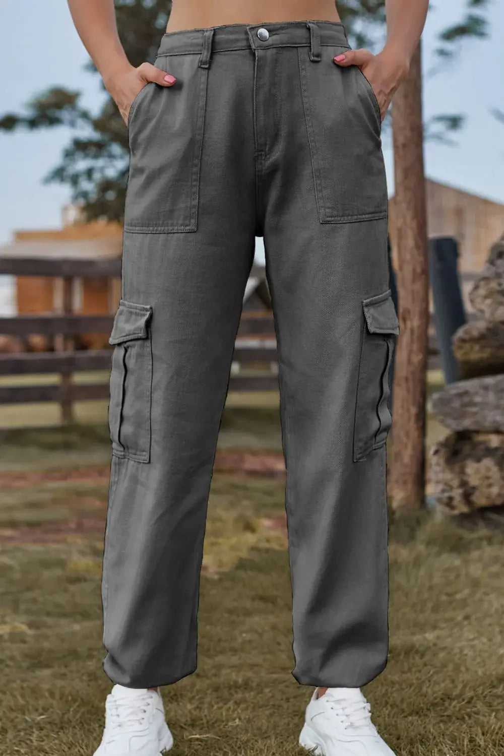 Long Jeans with Pocket - Trendsi - Flyclothing LLC