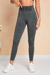 GYM WEAR High Waist Active Leggings - Trendsi
